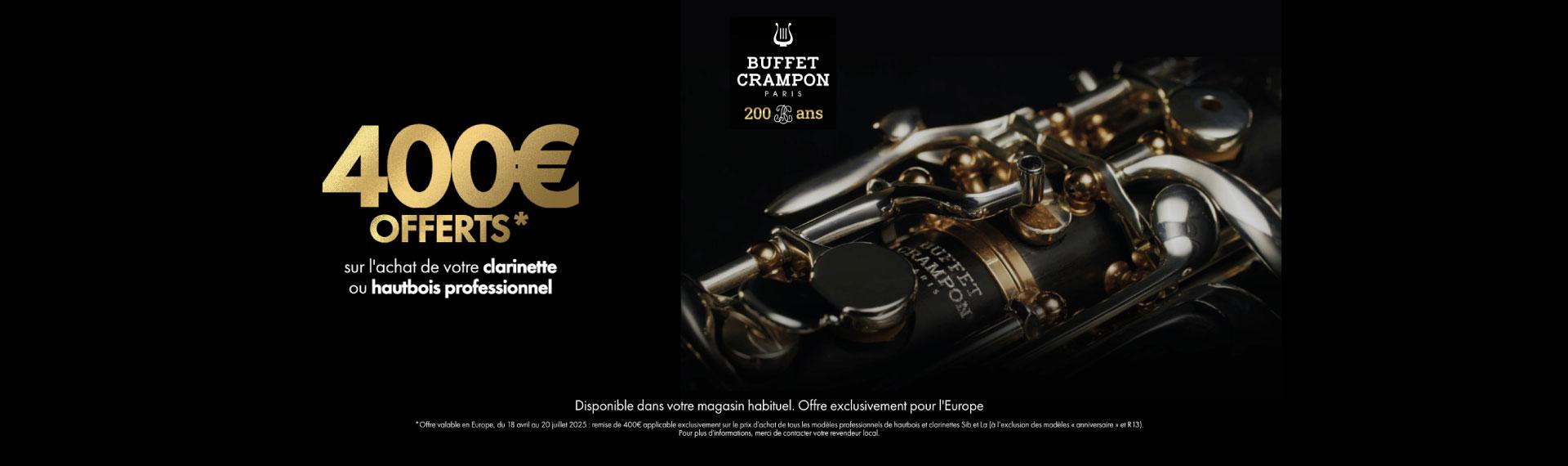 Buffet Crampon remise de 400 €