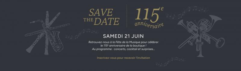 Save the date :  115th anniversary